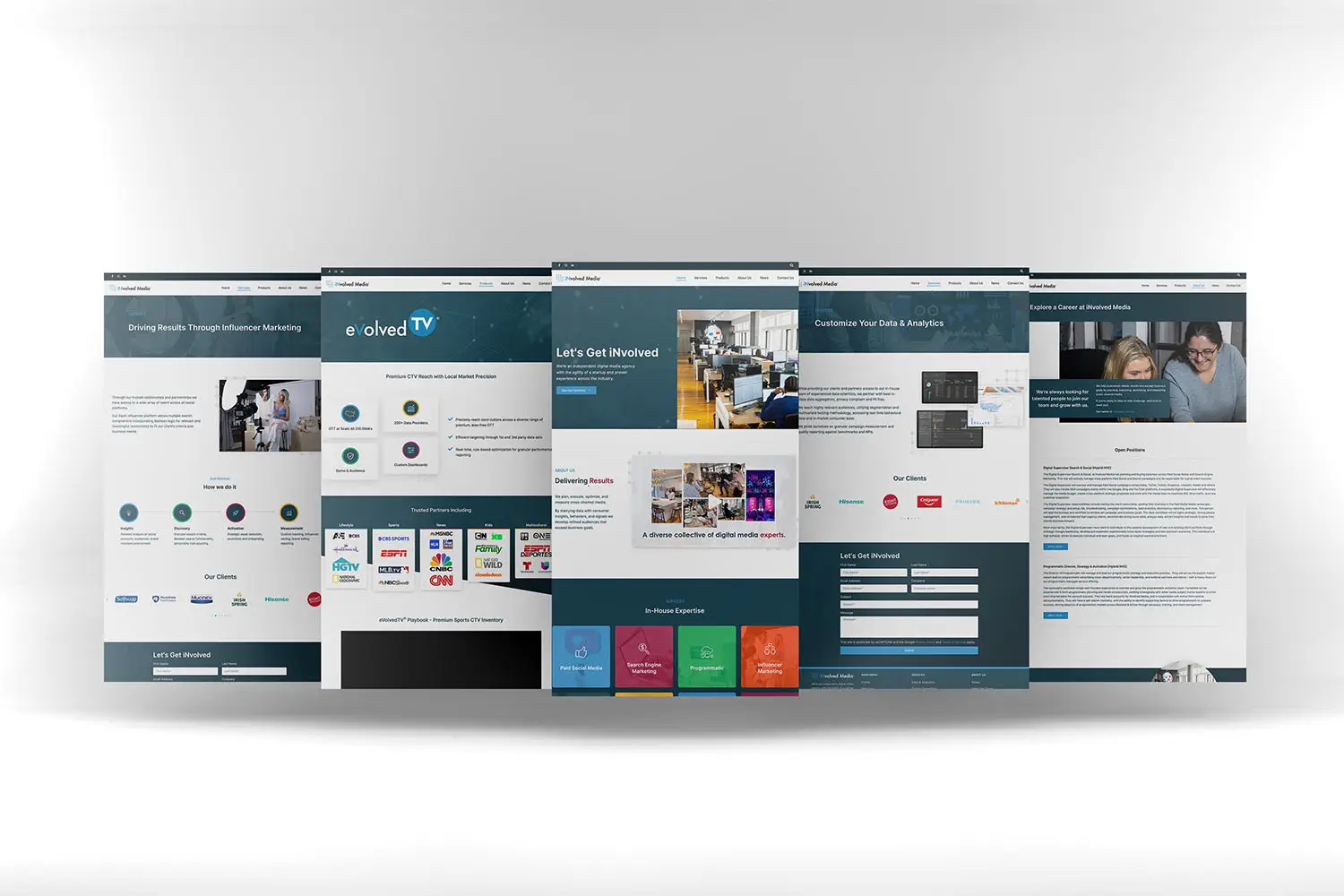 involved media 5 screen mockup